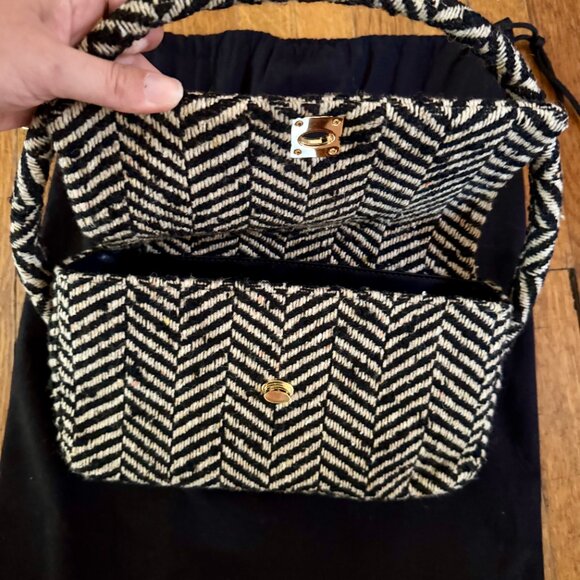 Anine Bing Nico Purse / Handbag - Fishbone / Herringbone (new w/o tags attached) - Picture 4 of 6